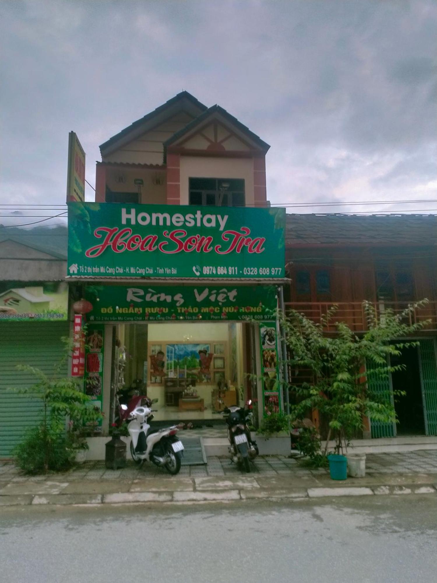 Hoa Son Tra Hotel Mu Cang Chai Exterior foto